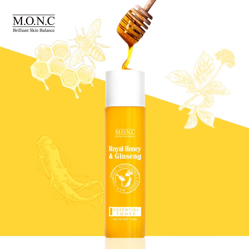_MONC_ Royal Honey _ Ginseng Essential Toner_ Skin Care_  Hydrate Skin_ Refine Skin Texture